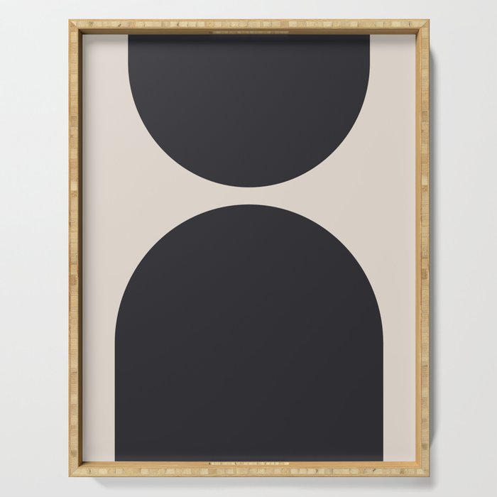 Scandinavian Minimalist Abstract Arches  Serving Tray Gallery Image 1