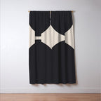 Scandinavian Minimalist Abstract Arches  Window Curtain Gallery Image 3