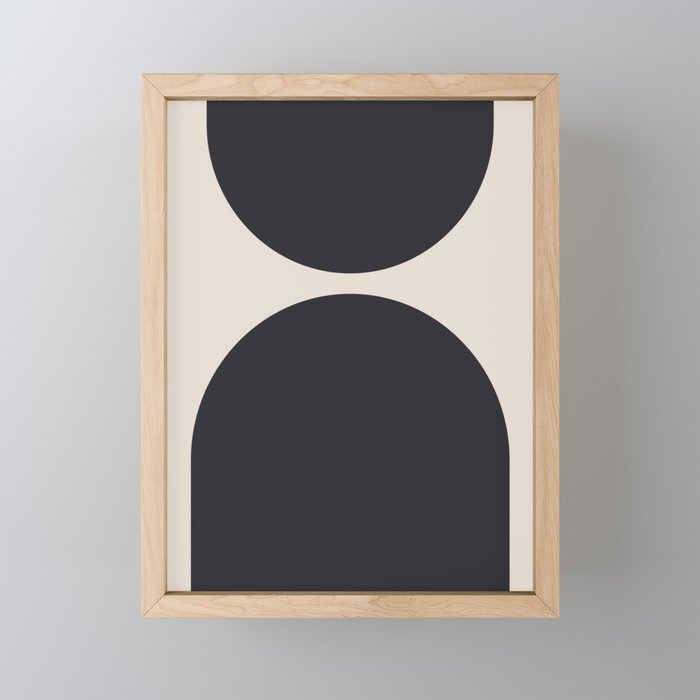 Scandinavian Minimalist Abstract Arches  Mini Art Print Gallery Image 1