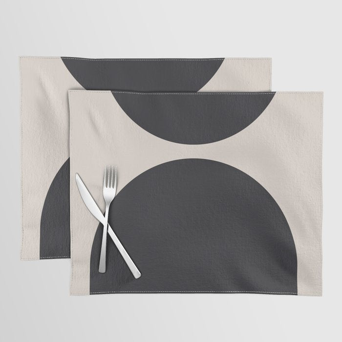 Scandinavian Minimalist Abstract Arches  Placemat Gallery Image 1