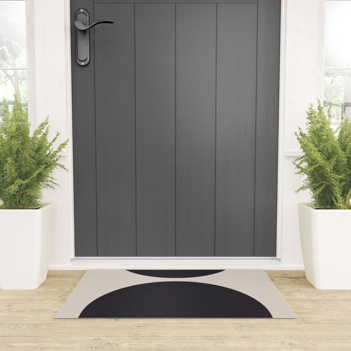 Scandinavian Minimalist Abstract Arches  Welcome Mat Gallery Image 3