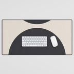 Scandinavian Minimalist Abstract Arches  Desk Mat Gallery Image 1