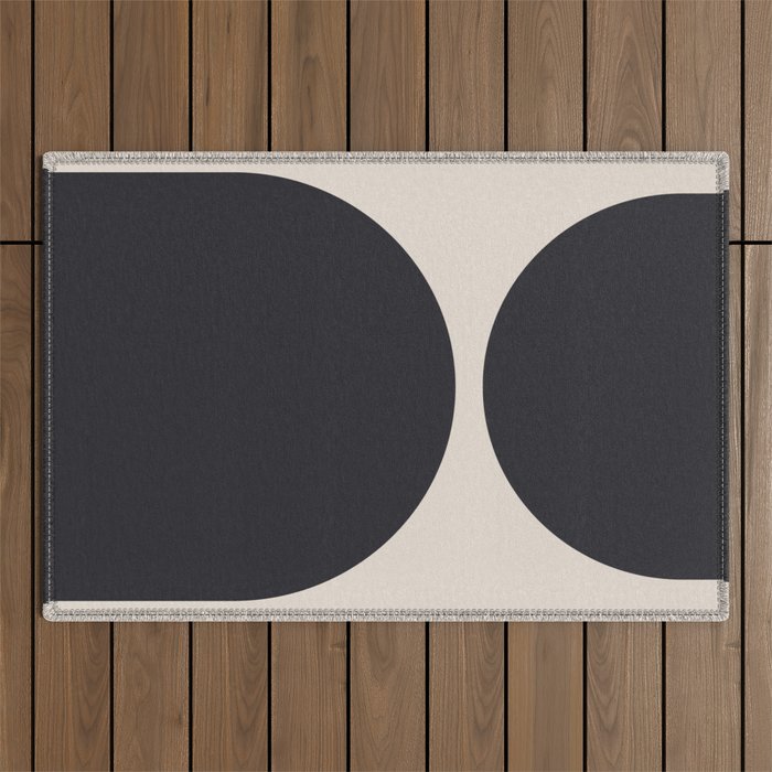 Scandinavian Minimalist Abstract Arches  Outdoor Rug Gallery Image 1