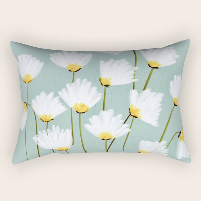 Delicate blooms Rectangular Pillow Gallery Image 2