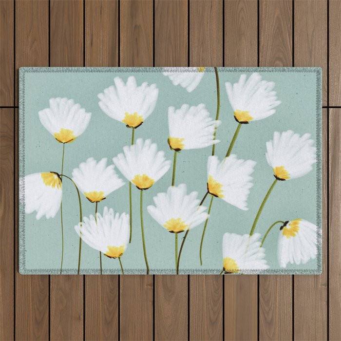 Delicate blooms Outdoor Rug Gallery Image 1