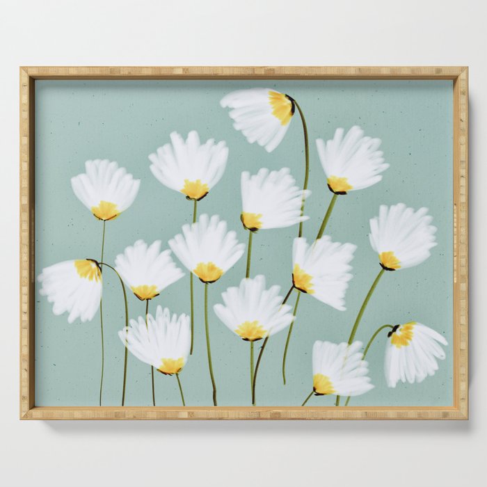 Delicate blooms Serving Tray Gallery Image 1