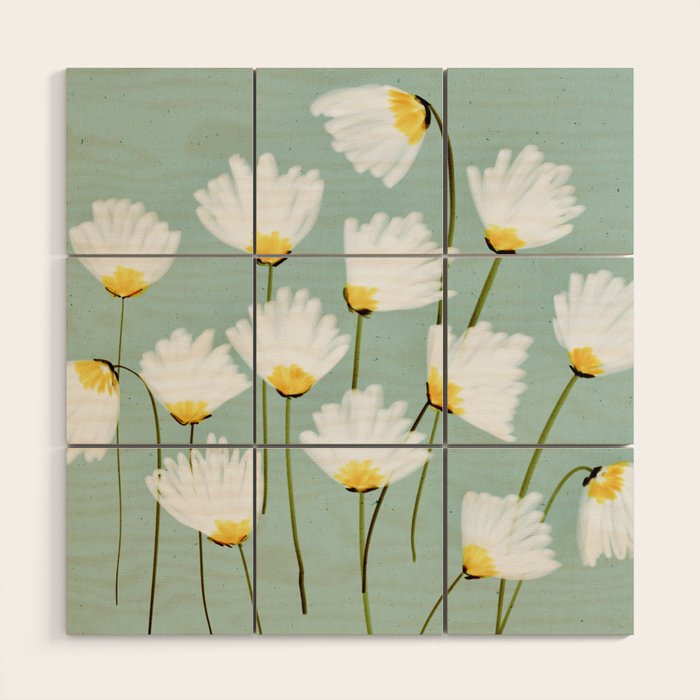 Delicate blooms Wood Wall Art Gallery Image 1