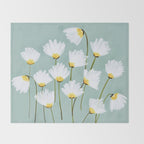 Delicate blooms Throw Blanket Gallery Image 2