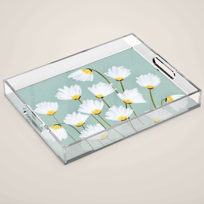 Delicate blooms Acrylic Tray Gallery Image 1