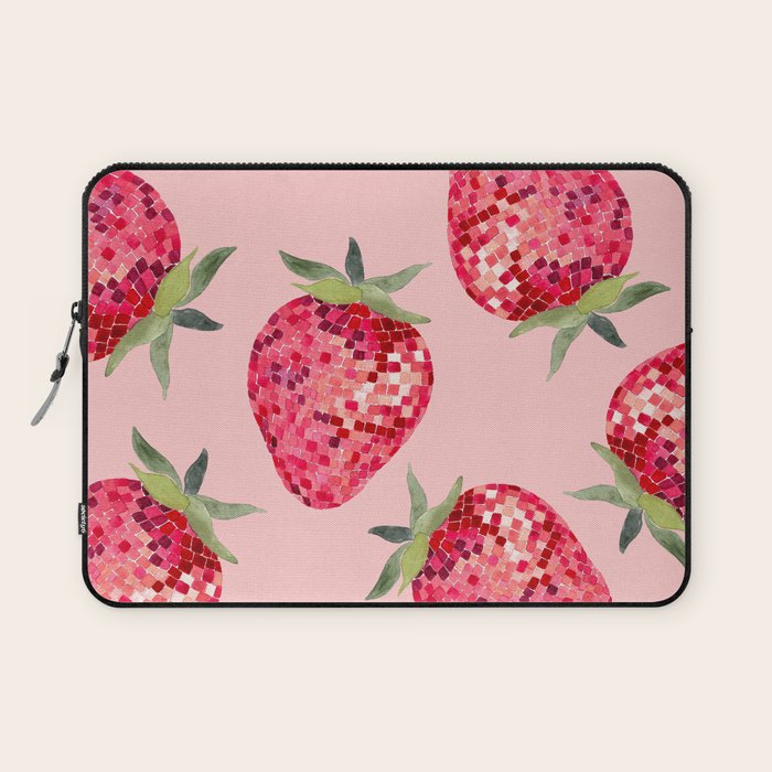Disco Ball Strawberry Laptop Sleeve Gallery Image 1
