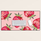Disco Ball Strawberry Desk Mat Gallery Image 1