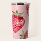 Disco Ball Strawberry Travel Mug Gallery Image 1