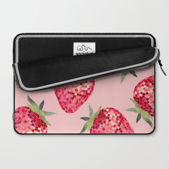 Disco Ball Strawberry Laptop Sleeve Gallery Image 2