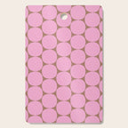 Mid Mod Dots Contemporary Pattern in Pink and Mocha Brown Cutting Board Gallery Image 1