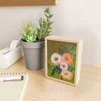 Vintage Bouquet of flowers in warm green colors Mini Art Print Gallery Image 2