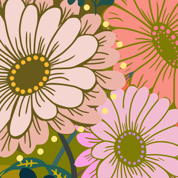 Vintage Bouquet of flowers in warm green colors Coffee Mug Gallery Image 2