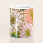 Vintage Bouquet of flowers in warm green colors Coffee Mug Gallery Image 4
