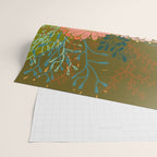 Vintage Bouquet of flowers in warm green colors Wrapping Paper Gallery Image 2