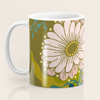 Vintage Bouquet of flowers in warm green colors Coffee Mug Gallery Image 3