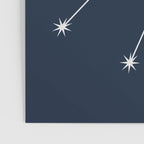 Taurus Zodiac Star Constellation Line Art Dark Blue Poster Gallery Image 3