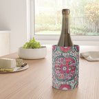 Large Medallion Bokhara Suzani  Uzbekistan Embroidery Print Wine Chiller Gallery Image 4