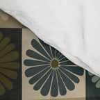 Retro Flowers Check Pattern V Comforter Gallery Image 4