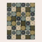 Retro Flowers Check Pattern V Notebook Gallery Image 4