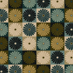 Retro Flowers Check Pattern V Coffee Mug Gallery Image 2