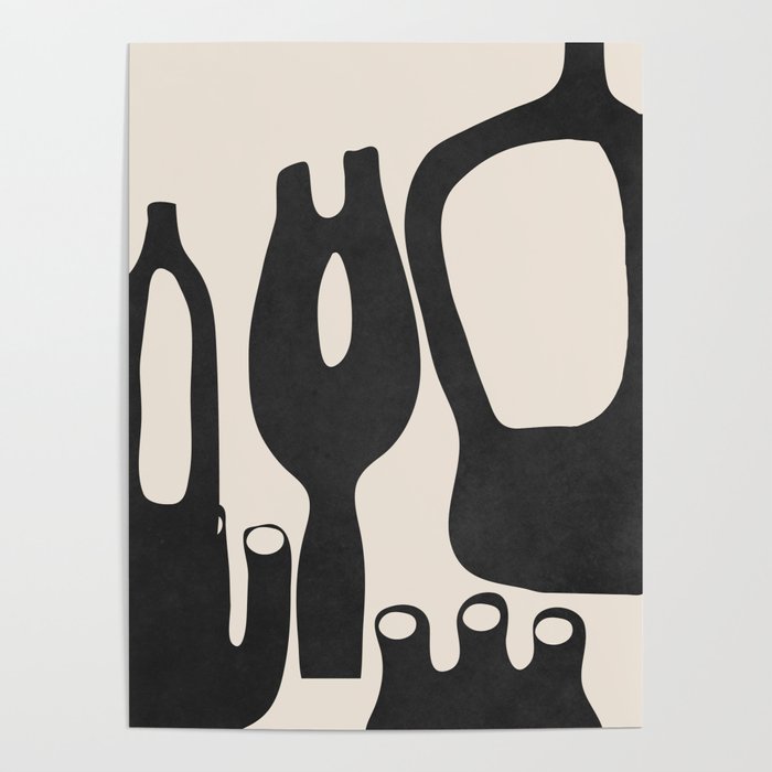 Abstract Art Minimal Vases Poster Gallery Image 1