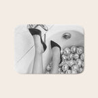 Female Disco Legs - Black White Photography - Photograph Bath Mat Gallery Image 1