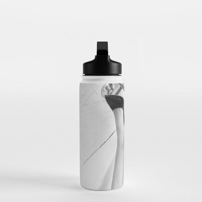 Female Disco Legs - Black White Photography - Photograph Water Bottle Gallery Image 3
