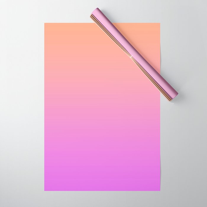 Ombre Sunset Wrapping Paper Gallery Image 1