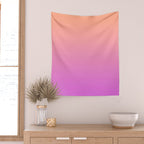 Ombre Sunset Wall Tapestry Gallery Image 2