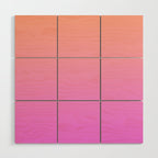 Ombre Sunset Wood Wall Art Gallery Image 1