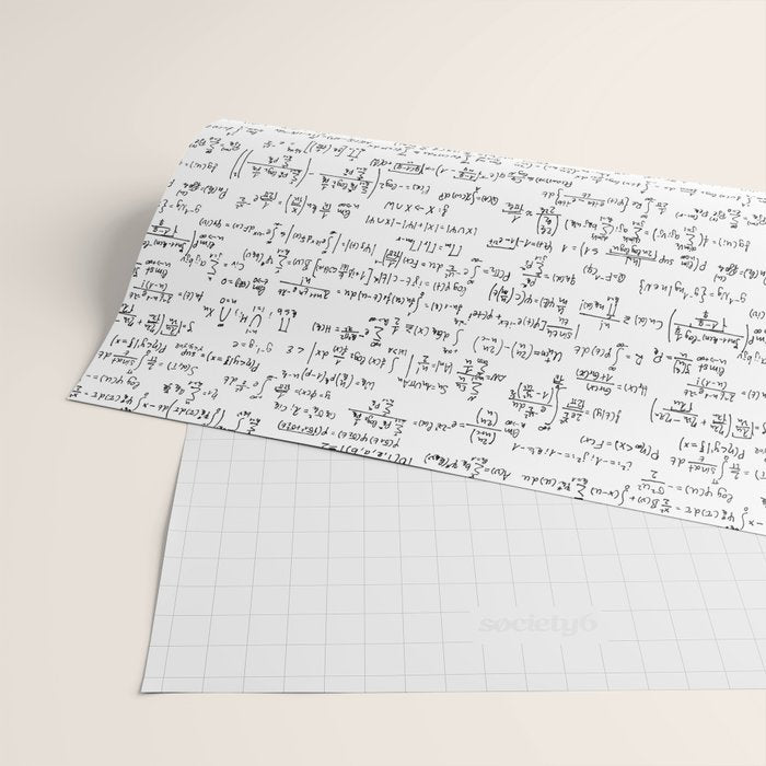 Math Equations Wrapping Paper Gallery Image 2