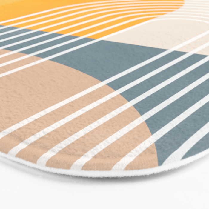 Minimal Geometric Shapes 164 Bath Mat Gallery Image 3
