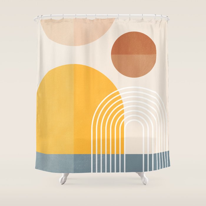 Minimal Geometric Shapes 164 Shower Curtain Gallery Image 1