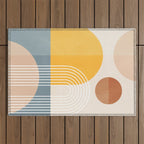 Minimal Geometric Shapes 164 Outdoor Rug Gallery Image 1