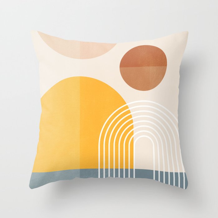 Minimal Geometric Shapes 164 Throw Pillow Gallery Image 6
