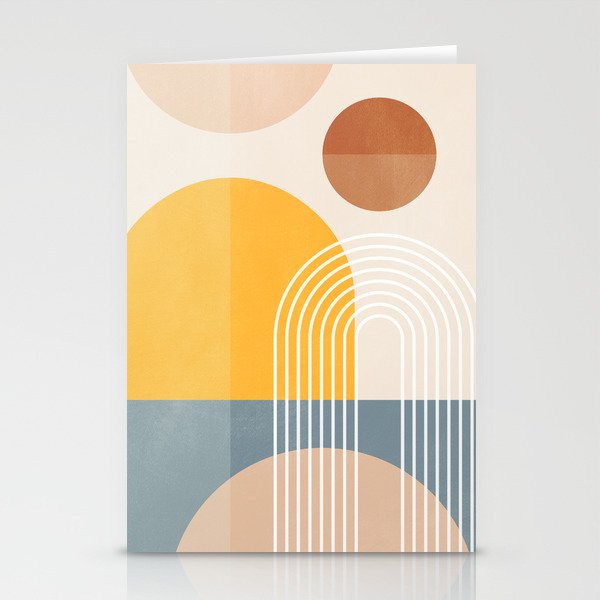 Minimal Geometric Shapes 164 Stationery Card Gallery Image 2