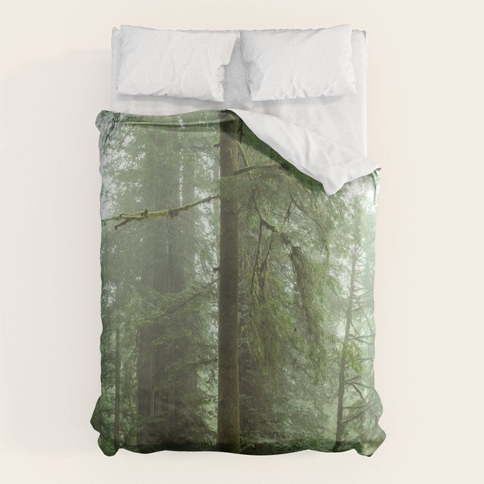 Redwood National Park - Misty Mountain Forest Adventure Duvet Cover Gallery Image 6