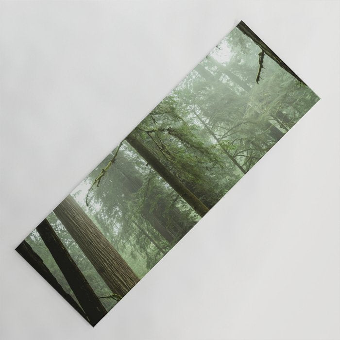 Redwood National Park - Misty Mountain Forest Adventure Yoga Mat Gallery Image 1