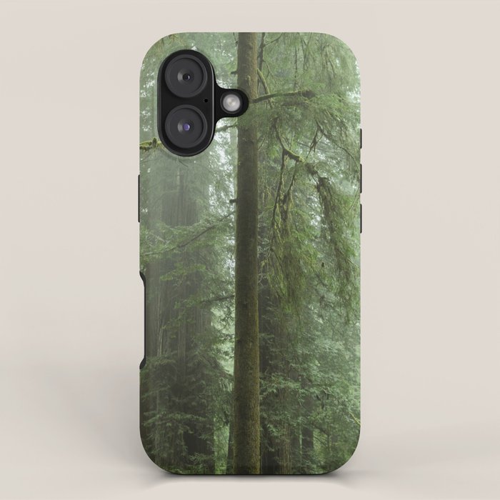 Redwood National Park - Misty Mountain Forest Adventure iPhone Case Gallery Image 1