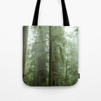 Redwood National Park - Misty Mountain Forest Adventure Tote Bag Gallery Image 1