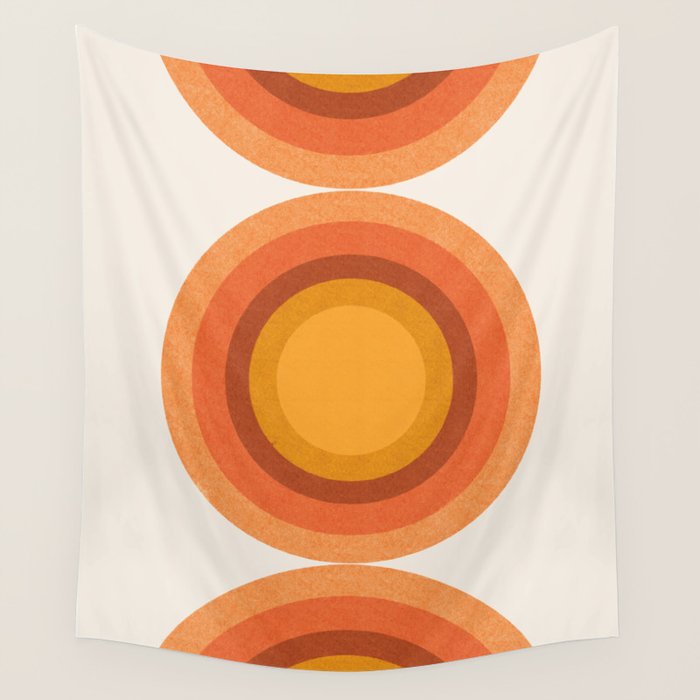 Retro Sun  Wall Tapestry Gallery Image 1