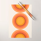 Retro Sun  Wrapping Paper Gallery Image 1