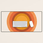 Retro Sun  Desk Mat Gallery Image 1