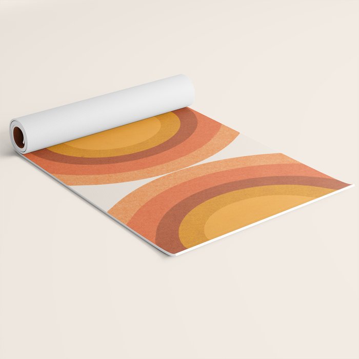 Retro Sun  Yoga Mat Gallery Image 2