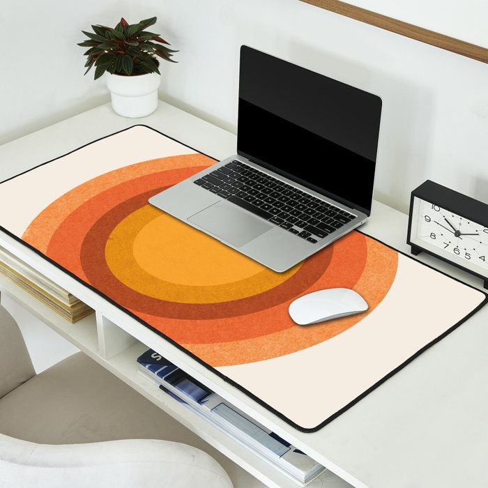 Retro Sun  Desk Mat Gallery Image 2