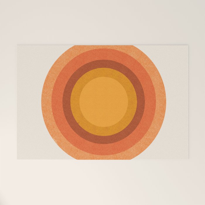 Retro Sun  Welcome Mat Gallery Image 1